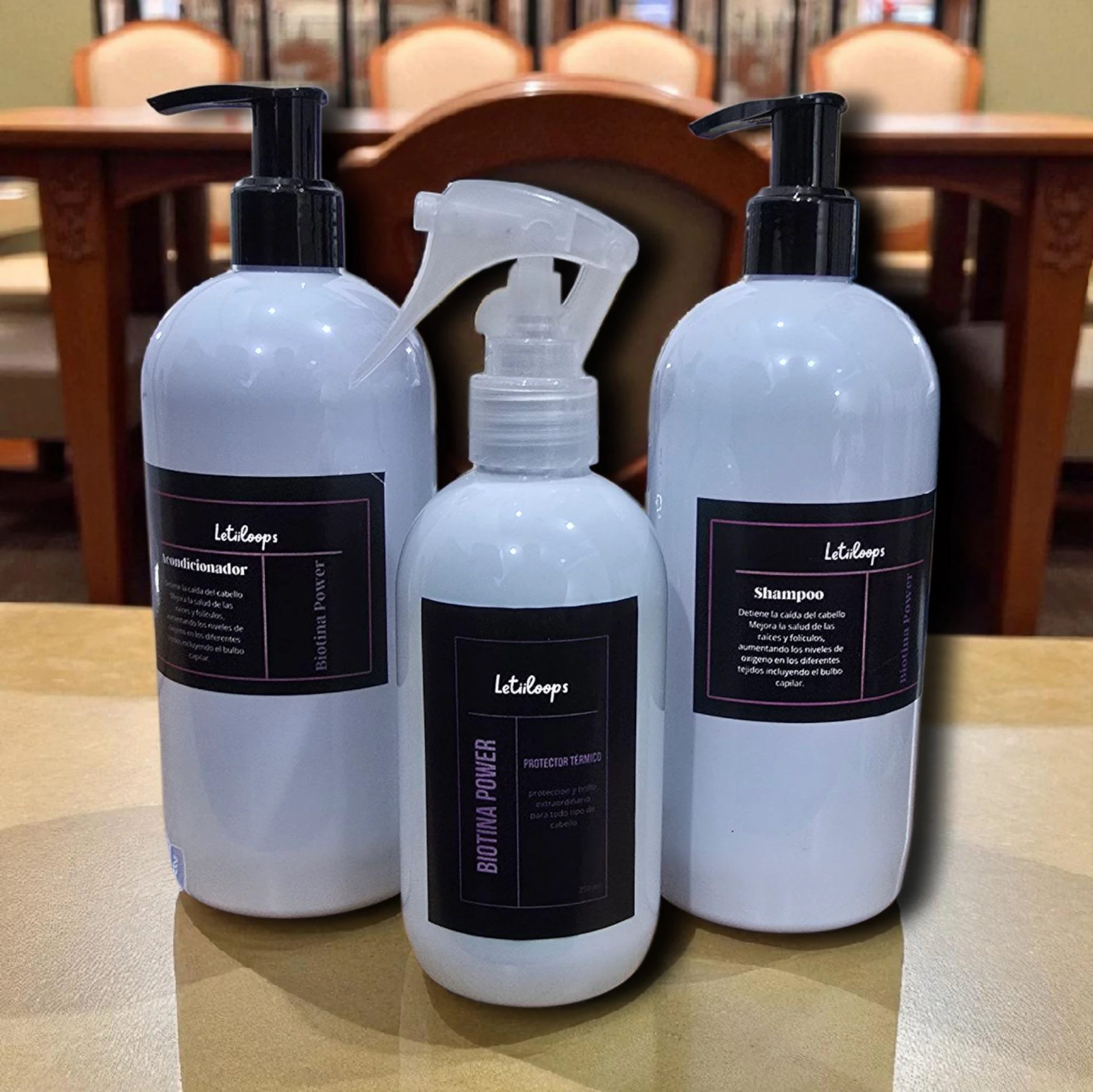 Kit biotina power Reduse LA caida  del cabello