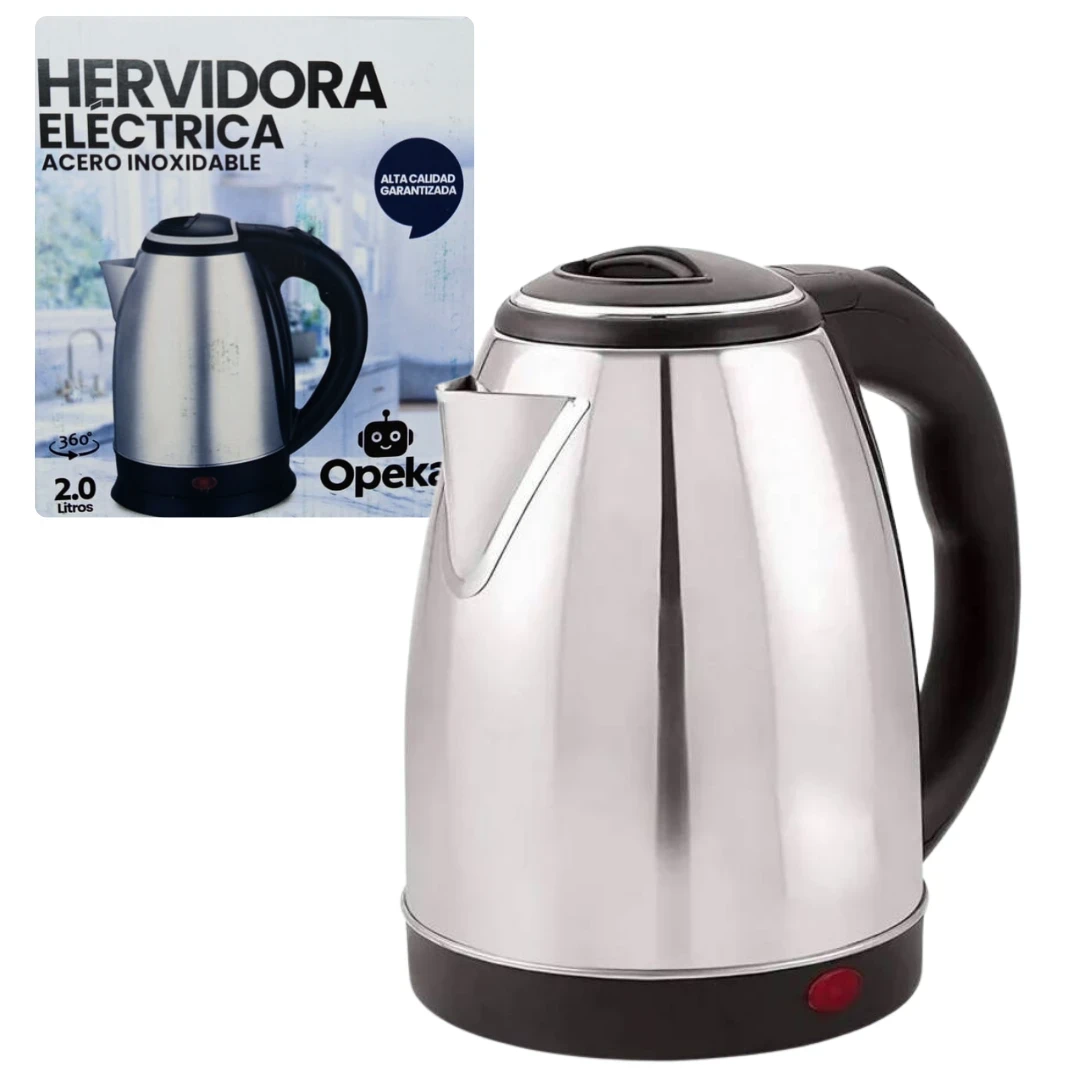 Pava Eléctrica de Acero Inoxidable 2 Litros OPEKA