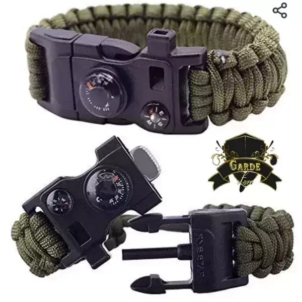 Pulsera tactica de supervivencia.  3