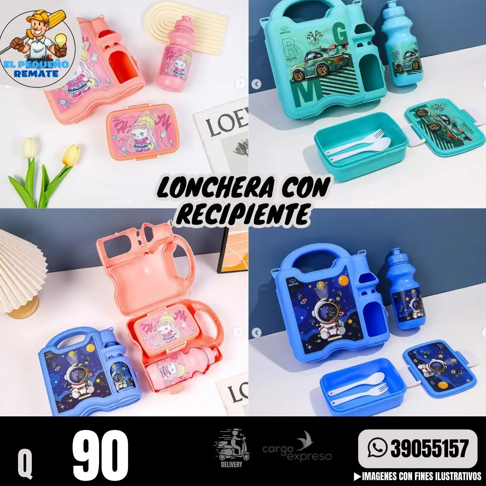 LONCHERA CON RECIPIENTE  2