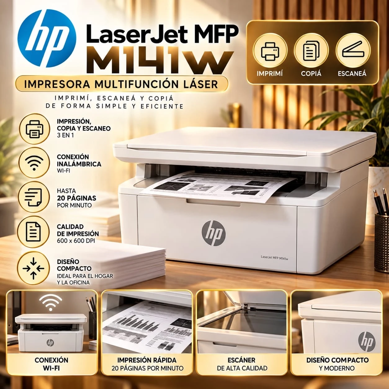 HP LASERJET MFP M141W