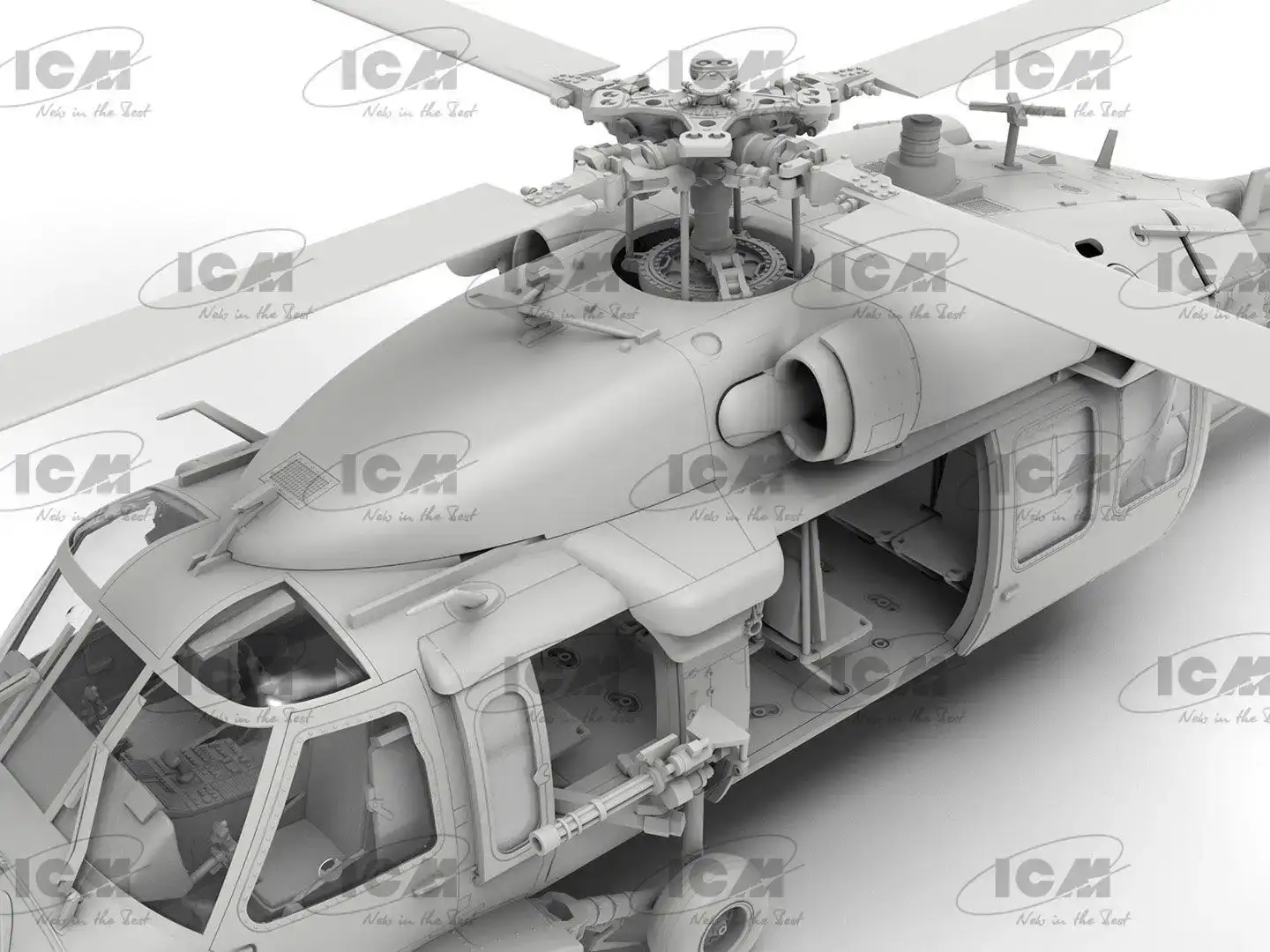 1/48 ICM UH-60A Black Hawk, US Military Transport Helicopter 3