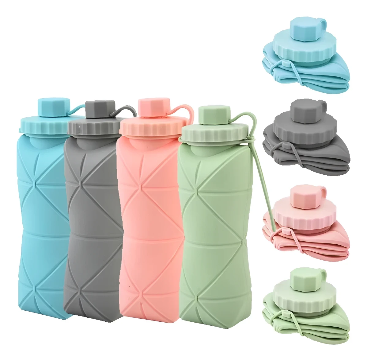GARRAFA DE SILICONE DOBRÁVEL