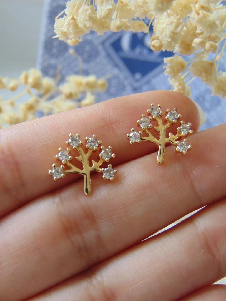 TOPOS RODIO DOR ARBOL VIDA MICROCIRCONES BLANCO