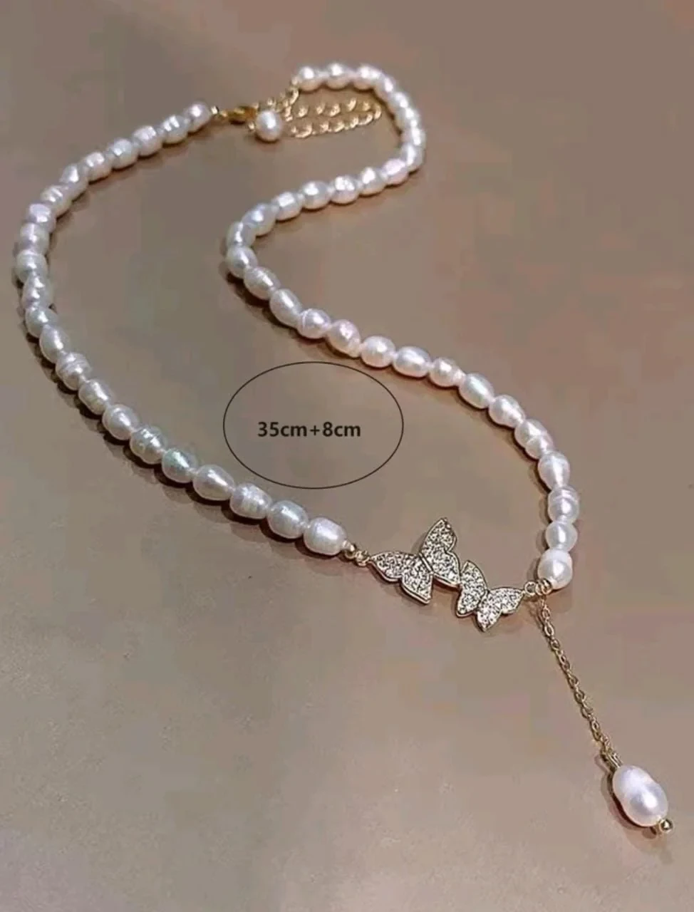 Collar de perlas de imitación  3