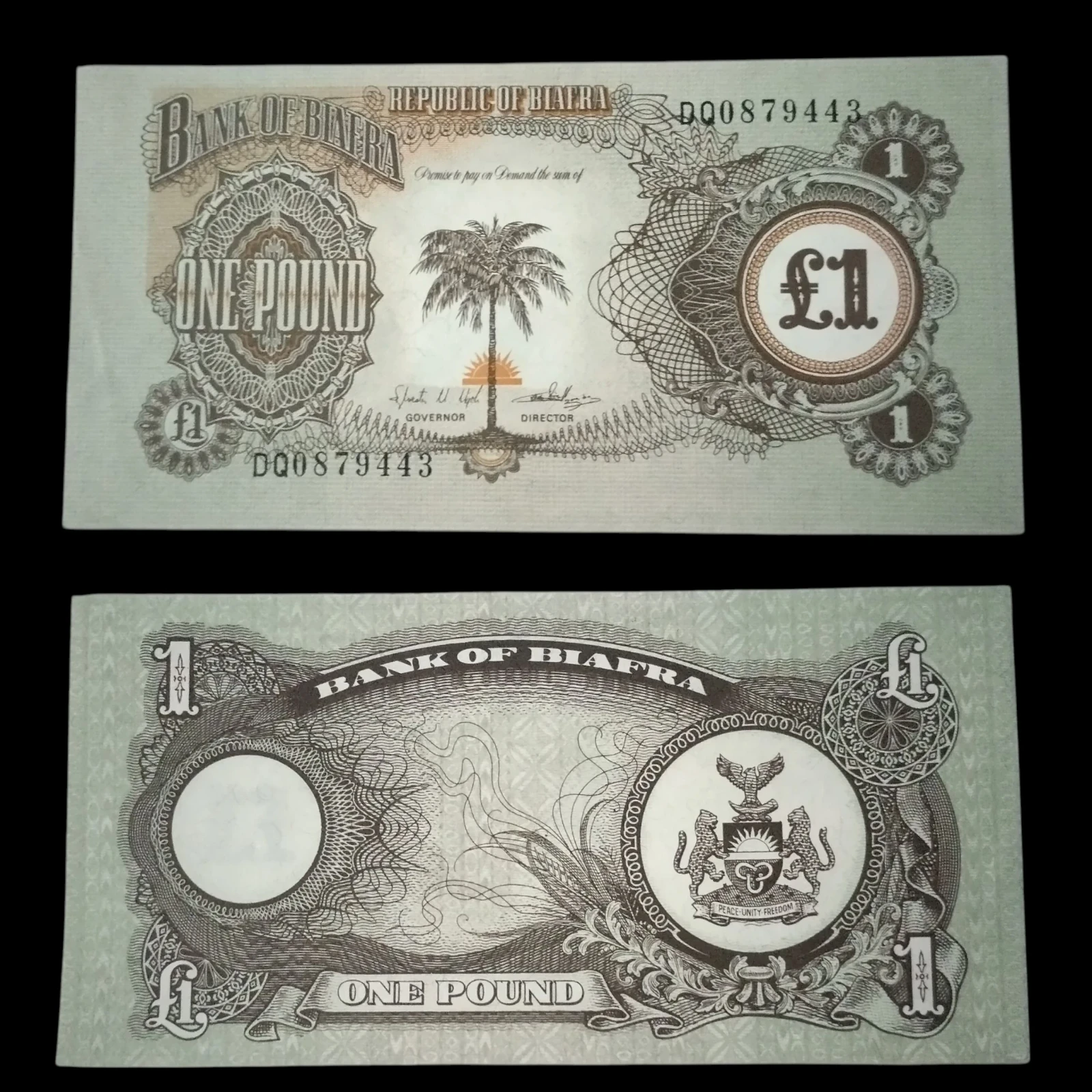 • Biafra 1 libre UNC