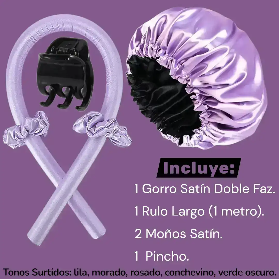 Set para el Cabello de Satín 5 Pcs
