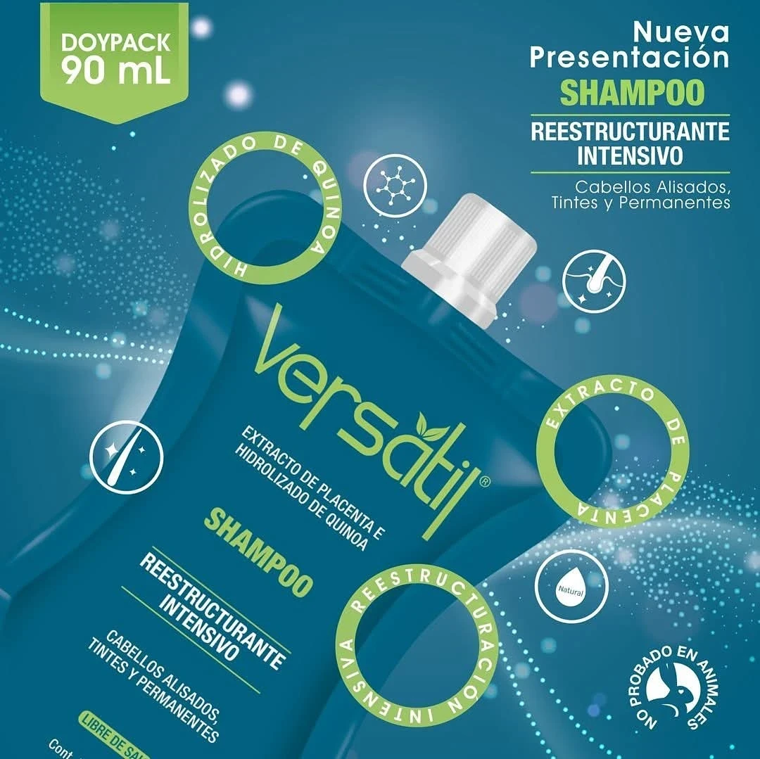 versatil shampoo doypack x90 ml reestructurante intensivo