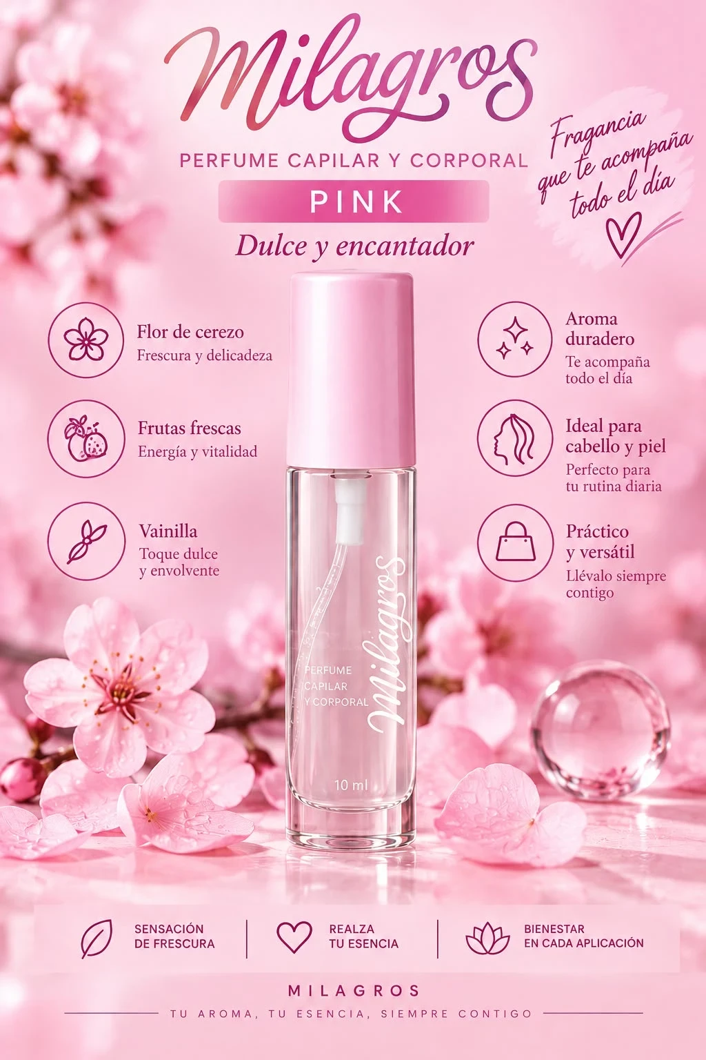 milagros perfume capilar mini irresistible tapa pink.jfif