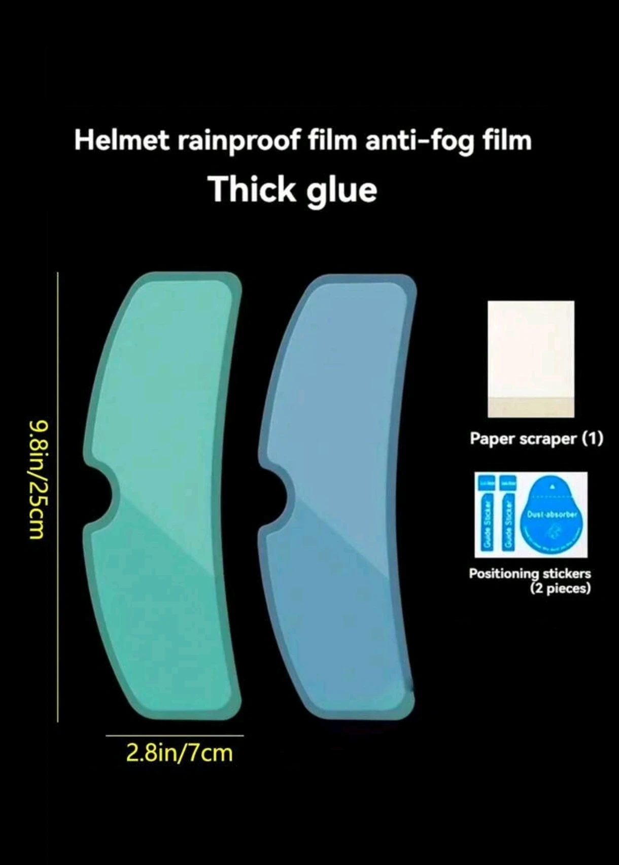 Kit de Láminas para Casco - Antiempañante e Impermeable (2 Piezas) 4