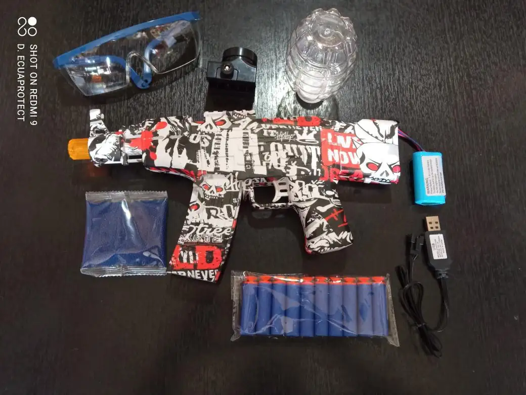 PISTOLA DE HIDROGEL AK47 2en1 🔴