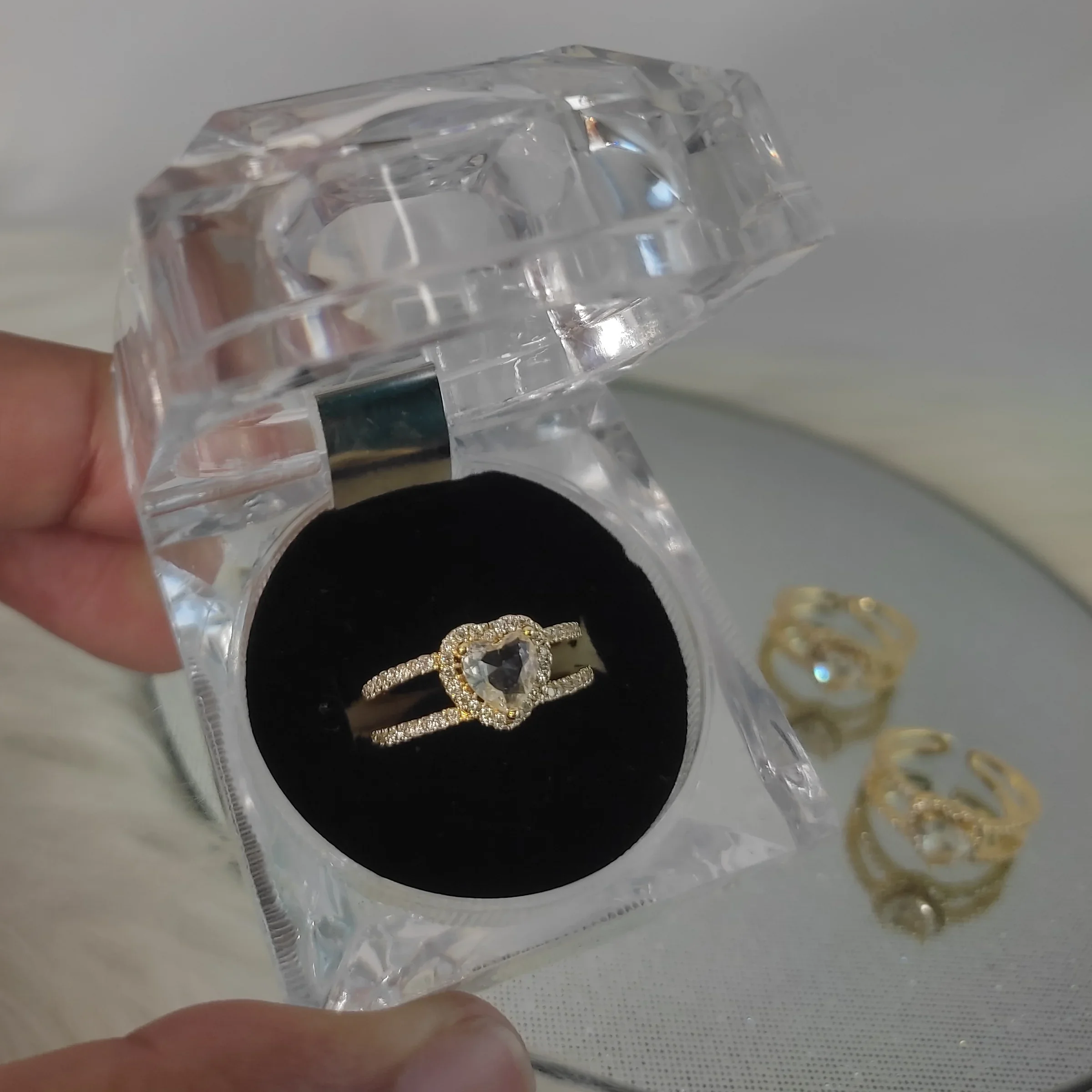 ANILLO AJUSTABLE CORAZON DOBLE 2