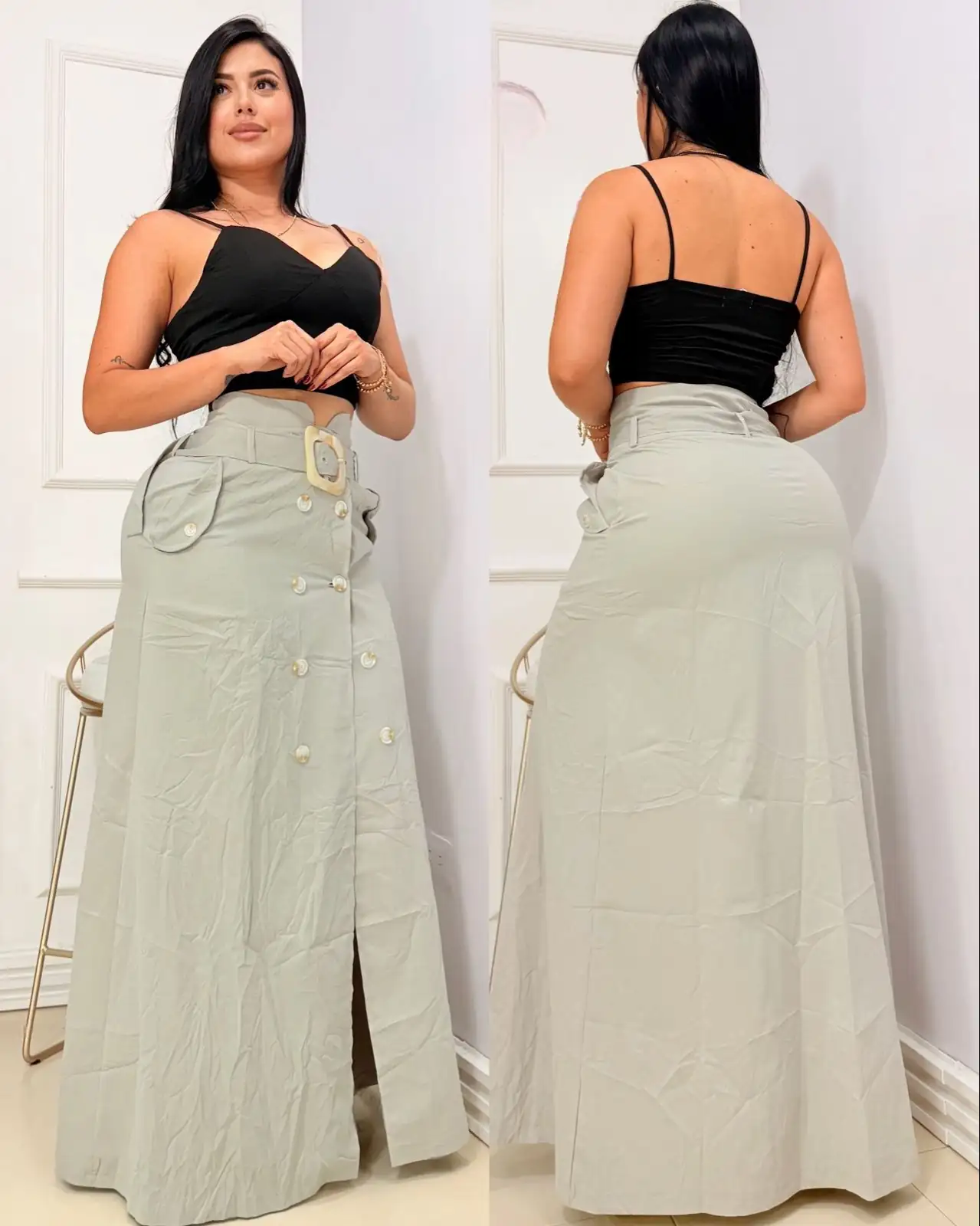 Divino conjunto crop top+ falda 🥰😍 3