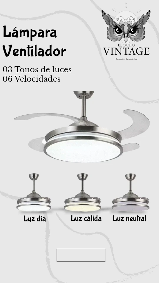 LÁMPARA LED  VENTILADOR  2