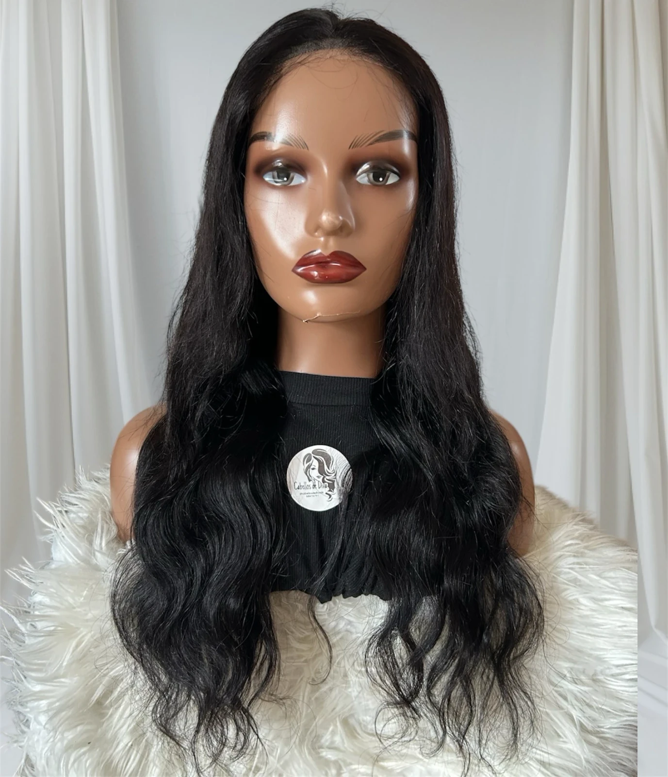 Peluca cabello humano 24 pulgadas, frontal lace HD 13x4  2