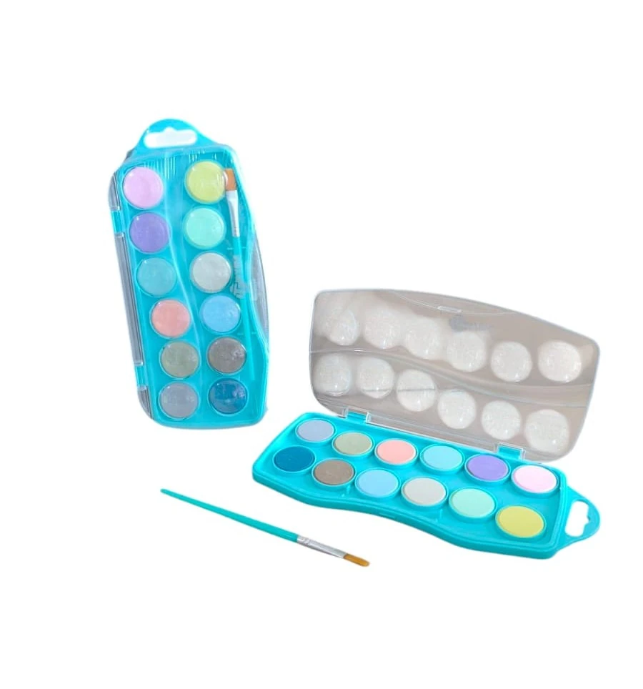 ACUARELAS C/12 COLORES PASTEL MC-18 TRYME