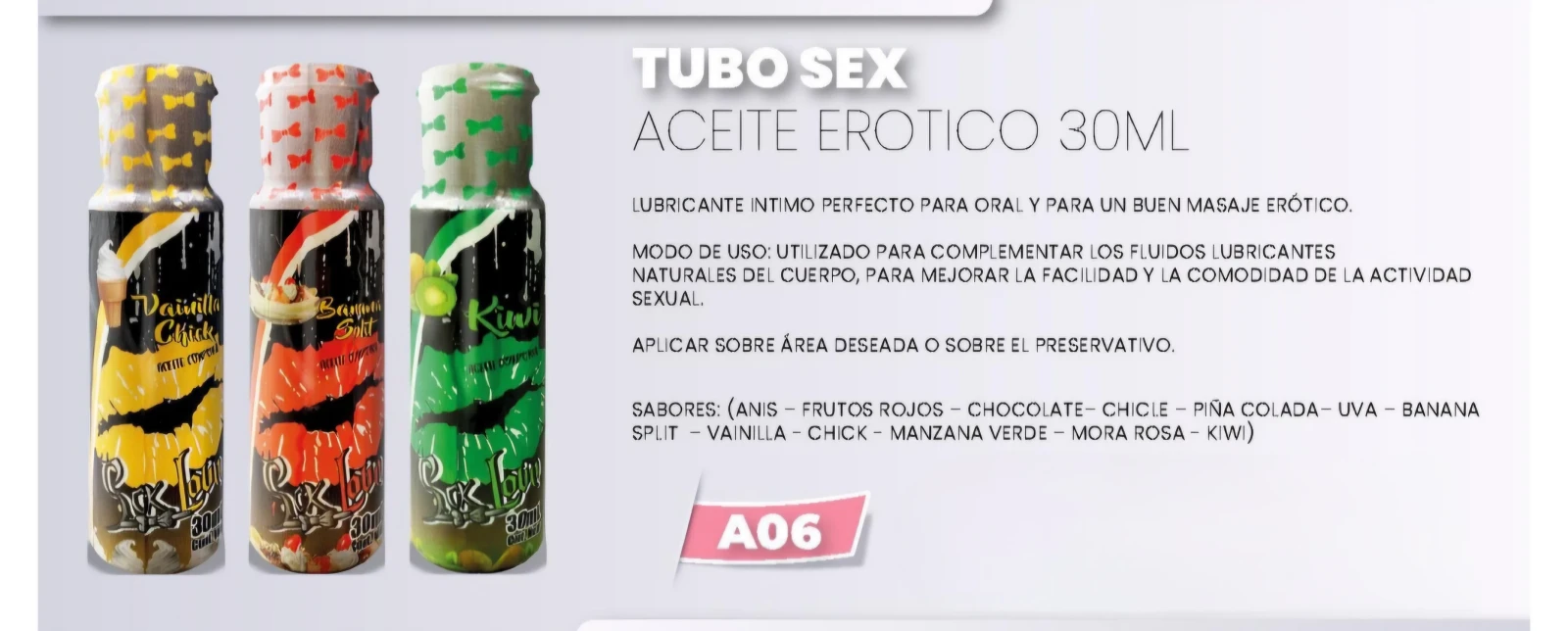 Tubo Sex aceite erótico chocolate 🍫 3