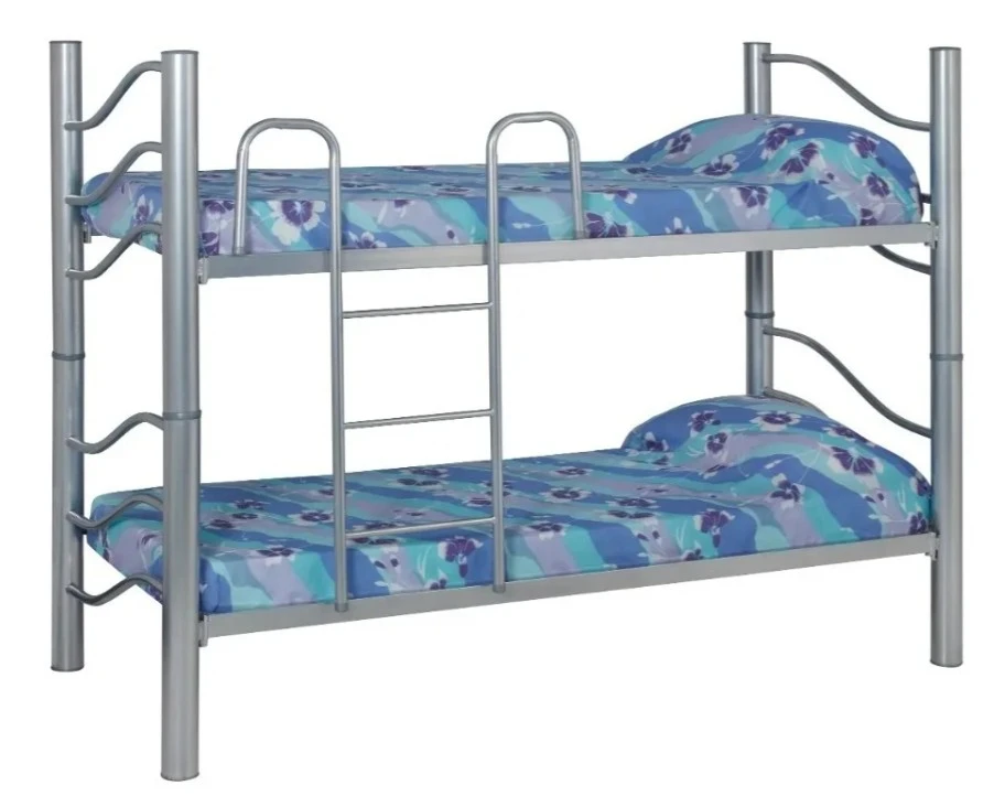 CAMA CUCHETA COLOR GRIS DESMONTABLE HASTA 90KG SILCAR INCLUYE ESCALERA 
