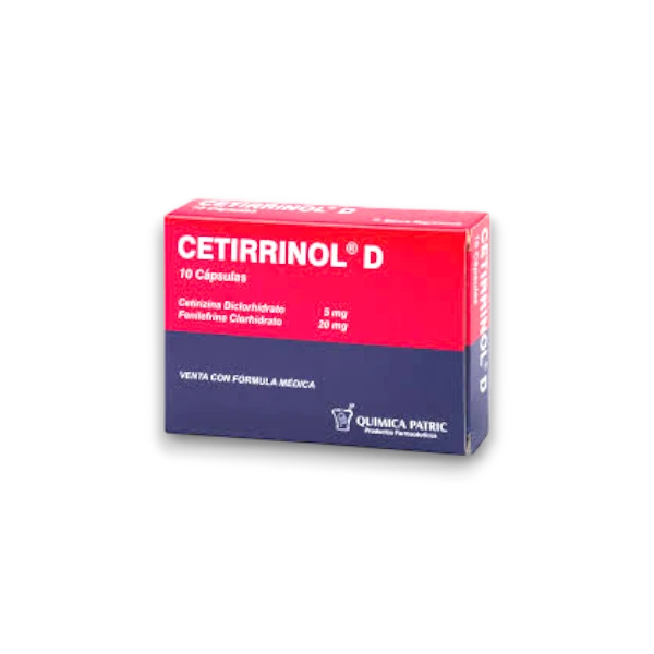 CETIRRINOL D X 10 CAPS CETIRIZINA FENILEFRINA