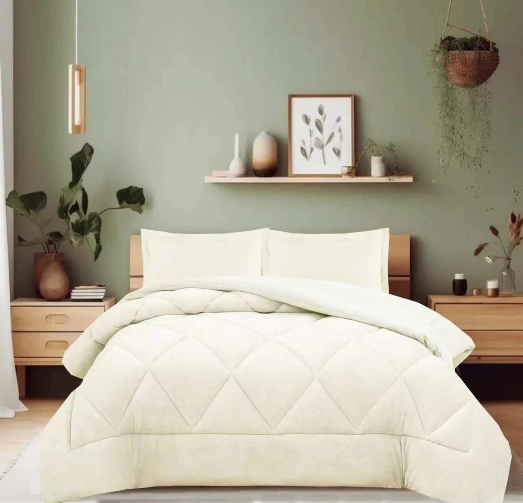 Edredon Flannel geometrico Moon home queen (230*240)