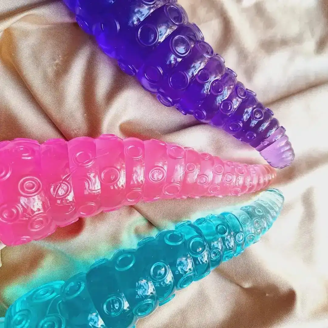 Dildo tentáculos 🐙 jelly💜🩷🩵