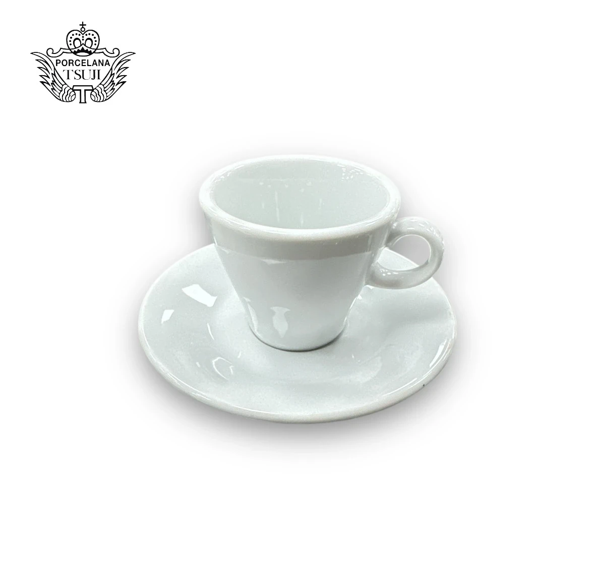 Taza de cafe con plato tsuji linea 1600