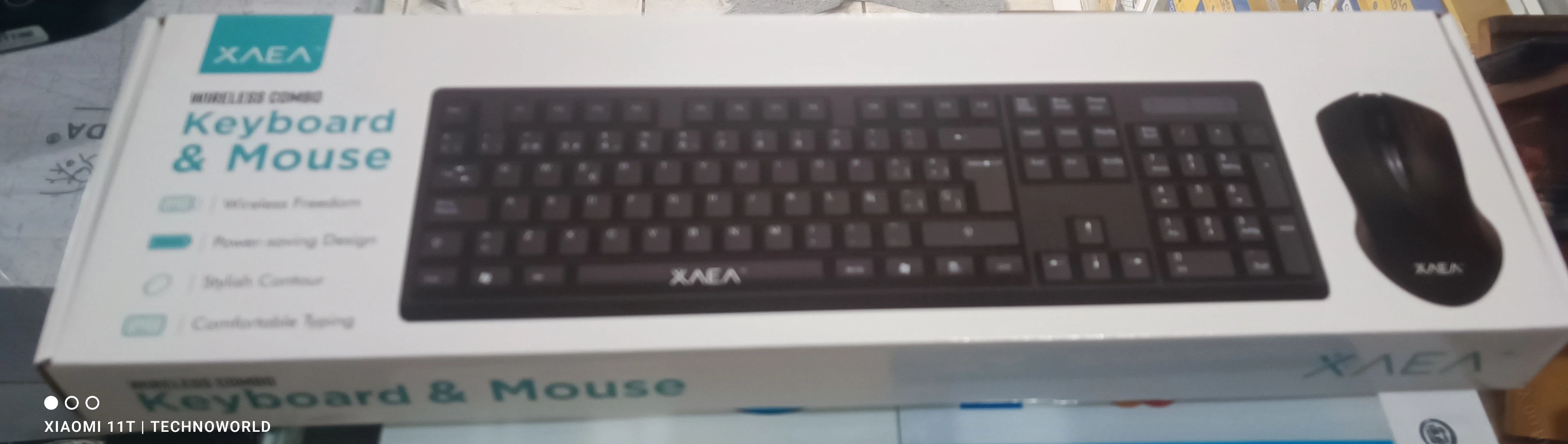 Xaea Teclado y Mouse wireless standart 2