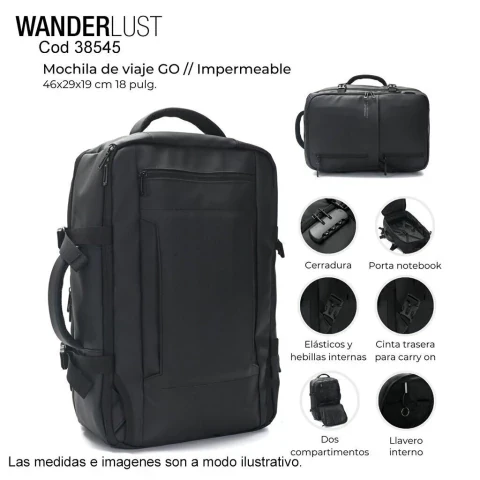 MOCHILA WANDERLUST DE VIAJE 38545