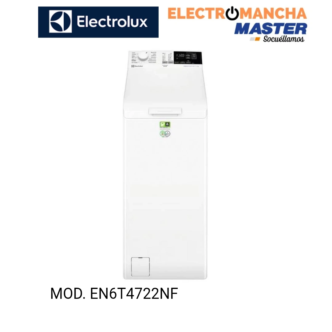 LAVADORA CARGA SUPERIOR ELECTROLUX EN6T4722NF 7 KG. 1200 RPM. A