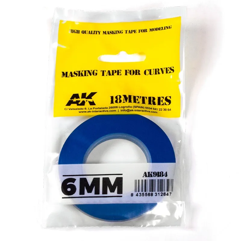  MASKING TAPE FOR CURVES 6MM