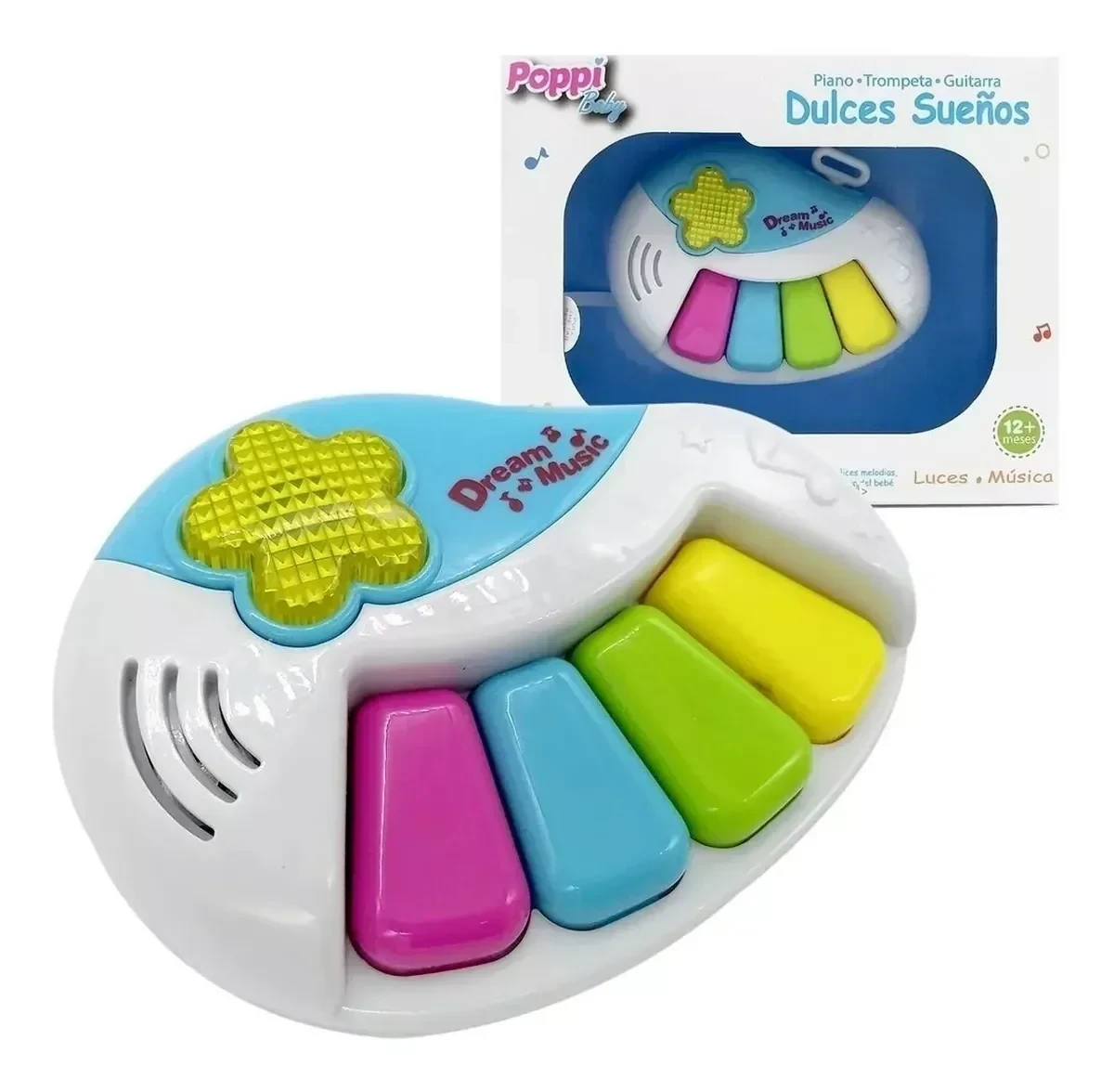 Piano Con Sonido Poppi Color Blanco