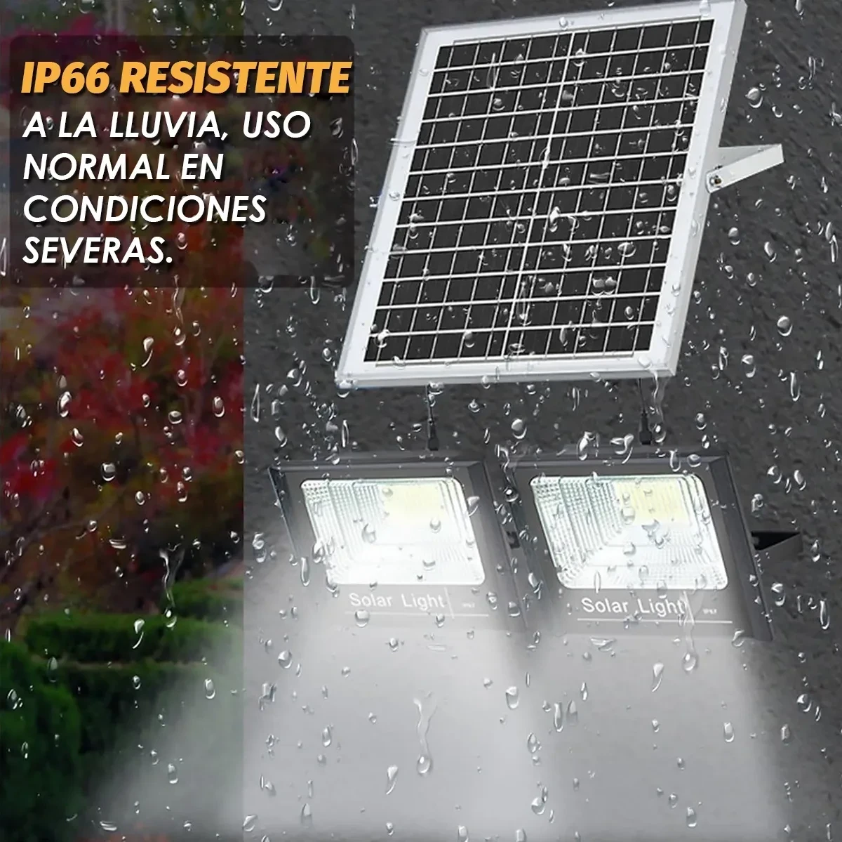 Reflector 300w, Incluye 2 Cables de 5m para Uso en Interior/Exterior, Luz Blanca 6000K,  8
