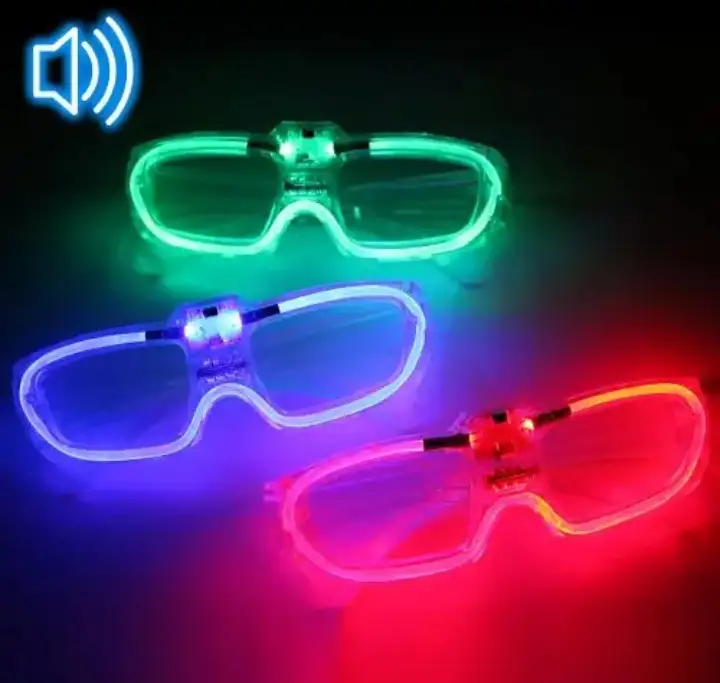 Anteojo luminoso acrilico hilo led audiorítmico