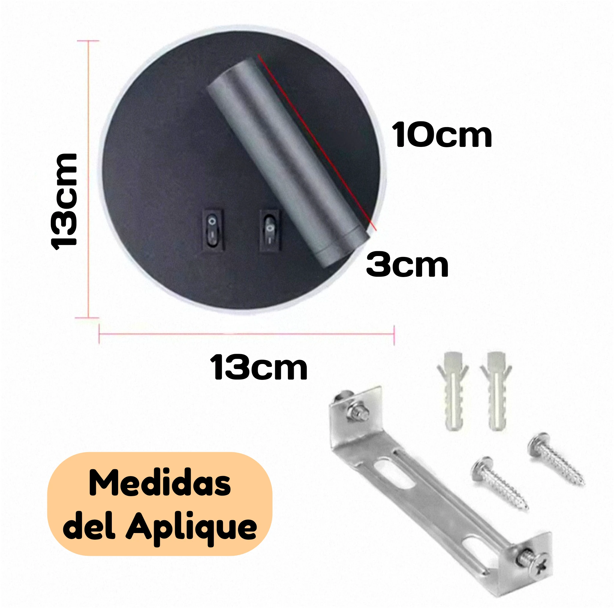 Aplique LED decorativa para Paredes 7