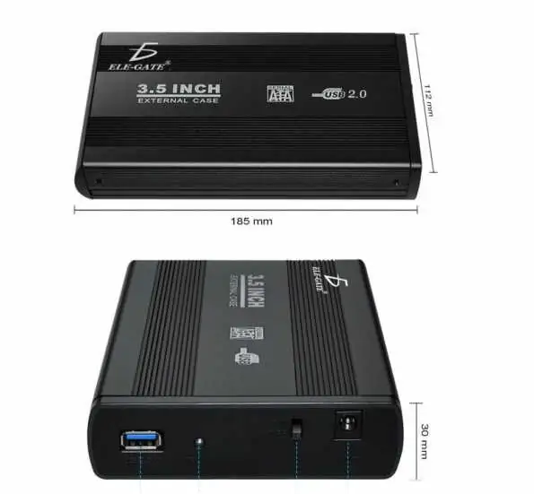 Gabinete Case Disco Duro Sata 3.5 Usb Externo 3.0 4Tb 2