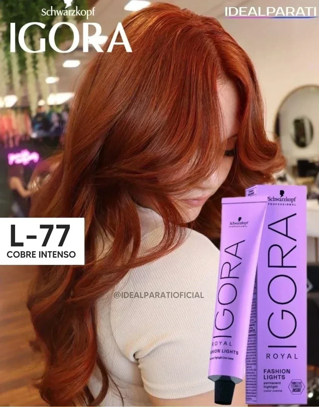 igora l77  tinte cobrizo intenso
