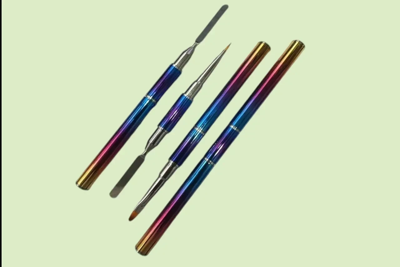 colossal pincel con espatula para poly gel