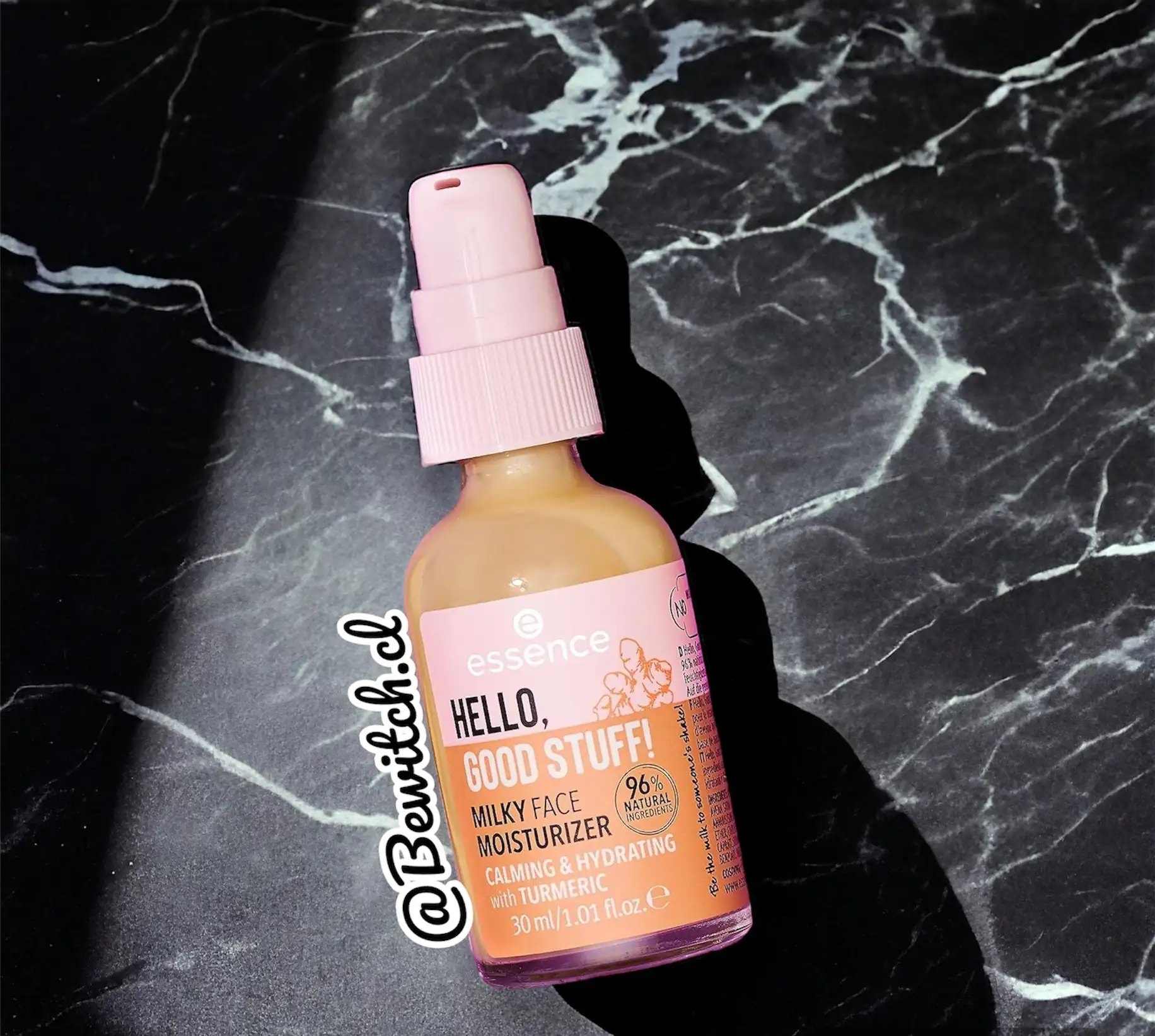 Hidratante Facial Essence, Cúrcuma, Hello, Good Stuff 96% ingred. Nat