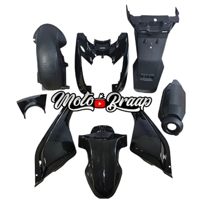 BWS 125 BWS X Kit partes plasticas x 8 piezas Negras IMUNI200 OKL