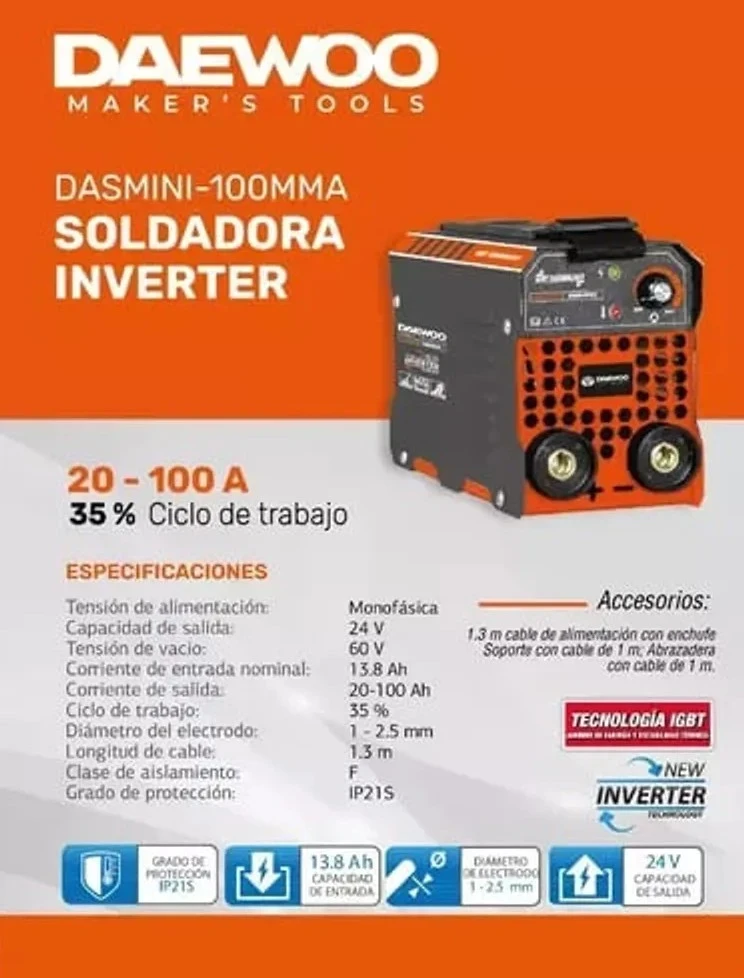 Soldadora inverter Daewoo