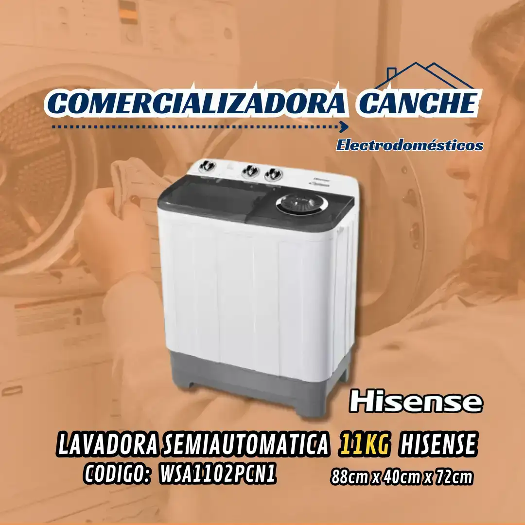 LAVADORA 11KG HISENSE