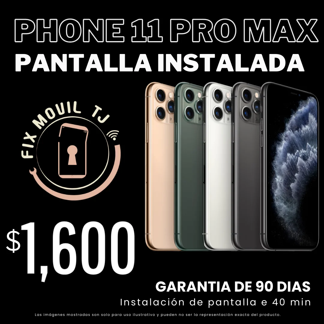 Pantalla de iphone 11 pro max