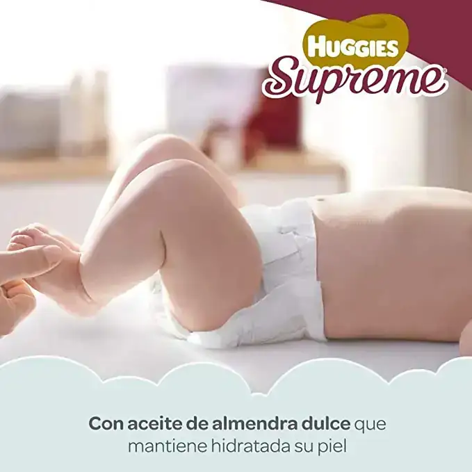 Huggies Supreme Pañal Desechable para Bebé, Etapa 5 Unisex, Caja con 180 Piezas, Ideales para Bebés de 11 a 14.5 kg 2