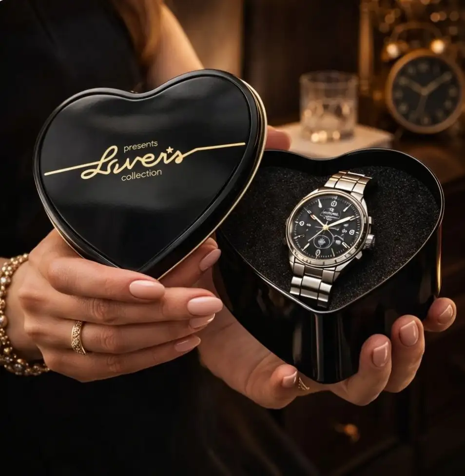 Estuche para reloj metalico