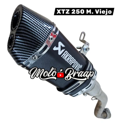 Xtz 250 M. Viejo exosto pipeta con tubo de instalación