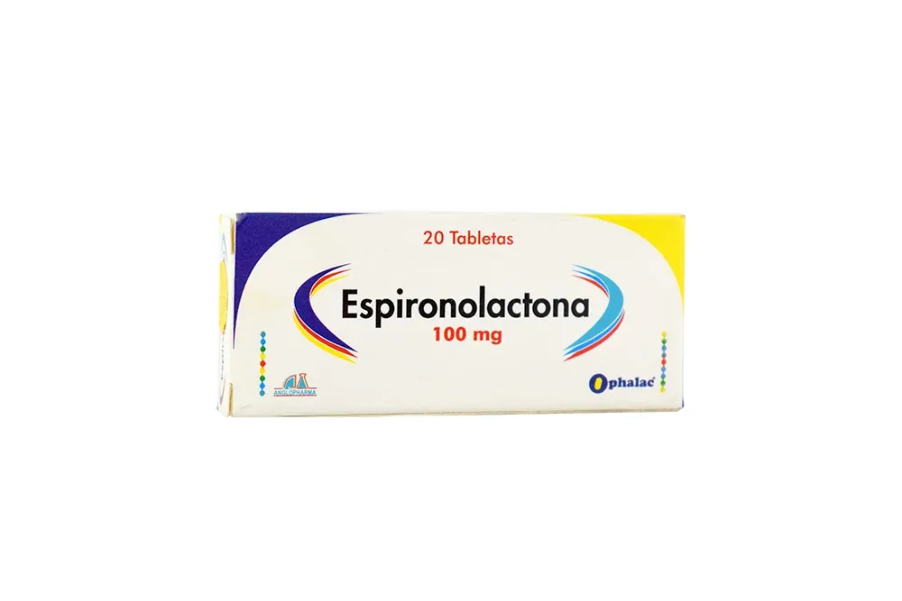 ESPIRONOLACTONA 100 MG CJA X 20 TAB ANGLOPHARMA