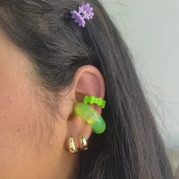 EARCUFF CHUNKY TRANSLÚCIDOS 6