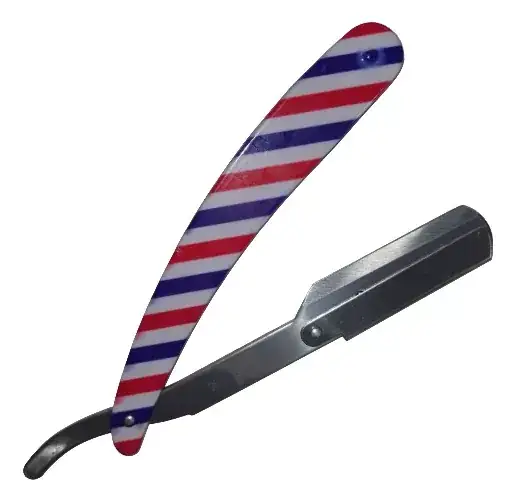 Navaja plástica barbero