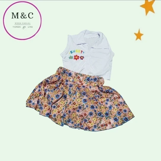 Conjunto T- M falda y blusa  3