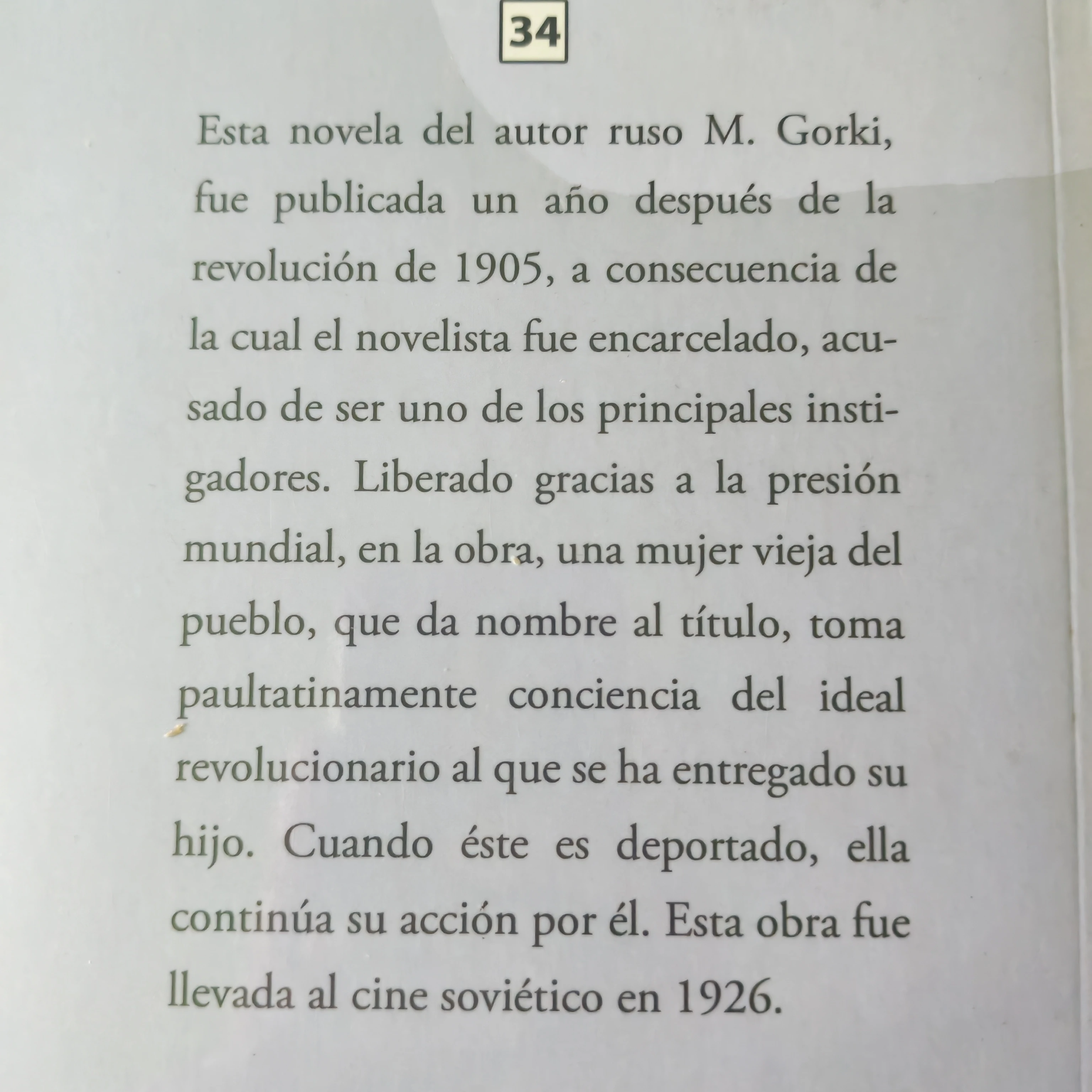 La madre, Maximo Gorki, nuevo 2